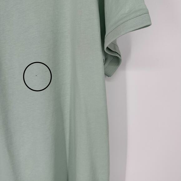 Michael Kors Embroidered Logo Cotton Pale Jade Short Sleeve Polo Mens XXL - Picture 7 of 10